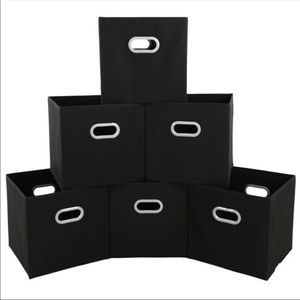 6 Pcs Fabric Storage Bins,Foldable Cubes Organizer